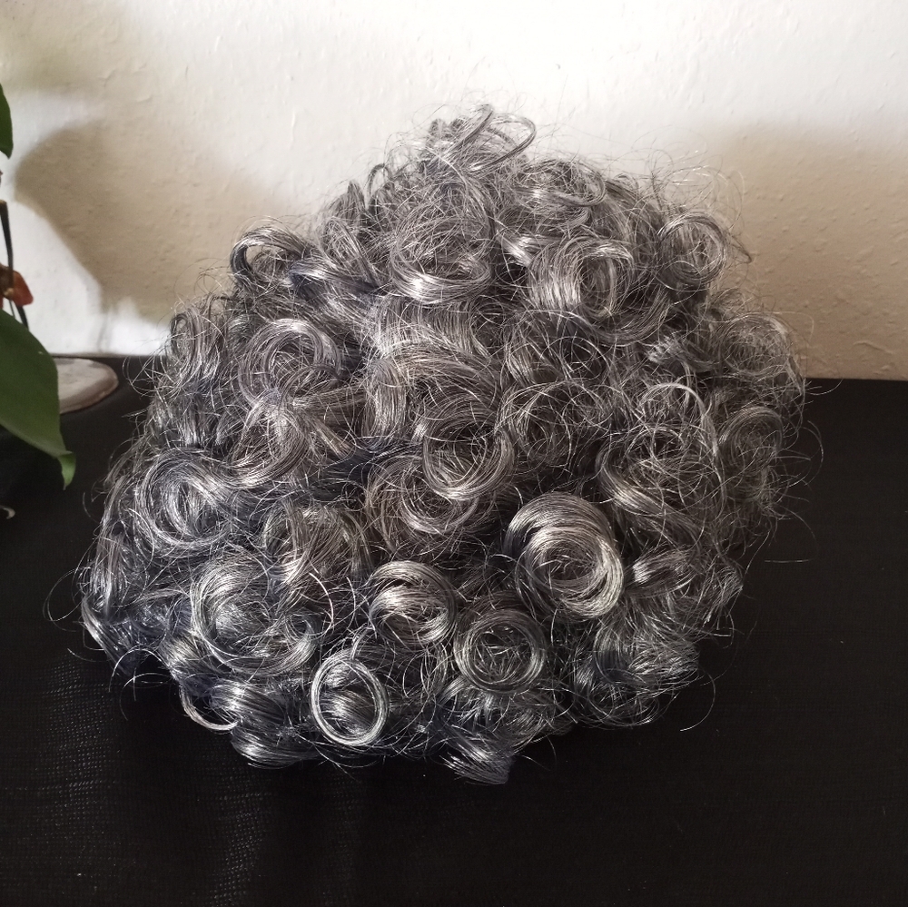 Fun Old Lady Granny Costume Cosplay Wig